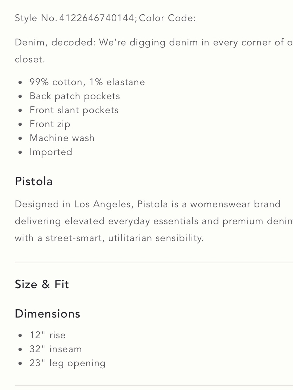 pistola Brown High-Rise Wide Leg Jeans - Picture 4 of 12